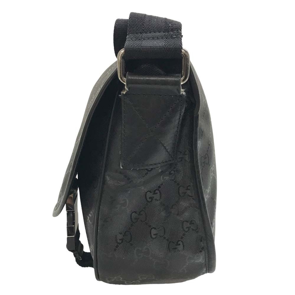 Gucci Messenger Zipper Open Pocket Bag Imprime Crossbody GG Black - Picture 3 of 10